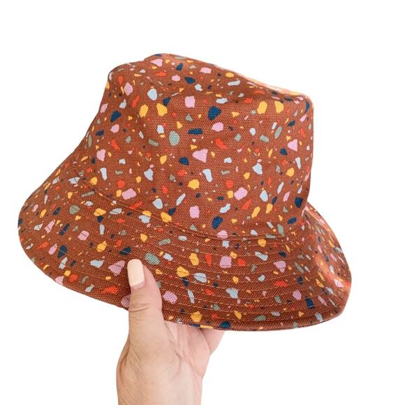 Madewell Confetti Print Bucket Hat NWT S/M - Picture 3 of 7